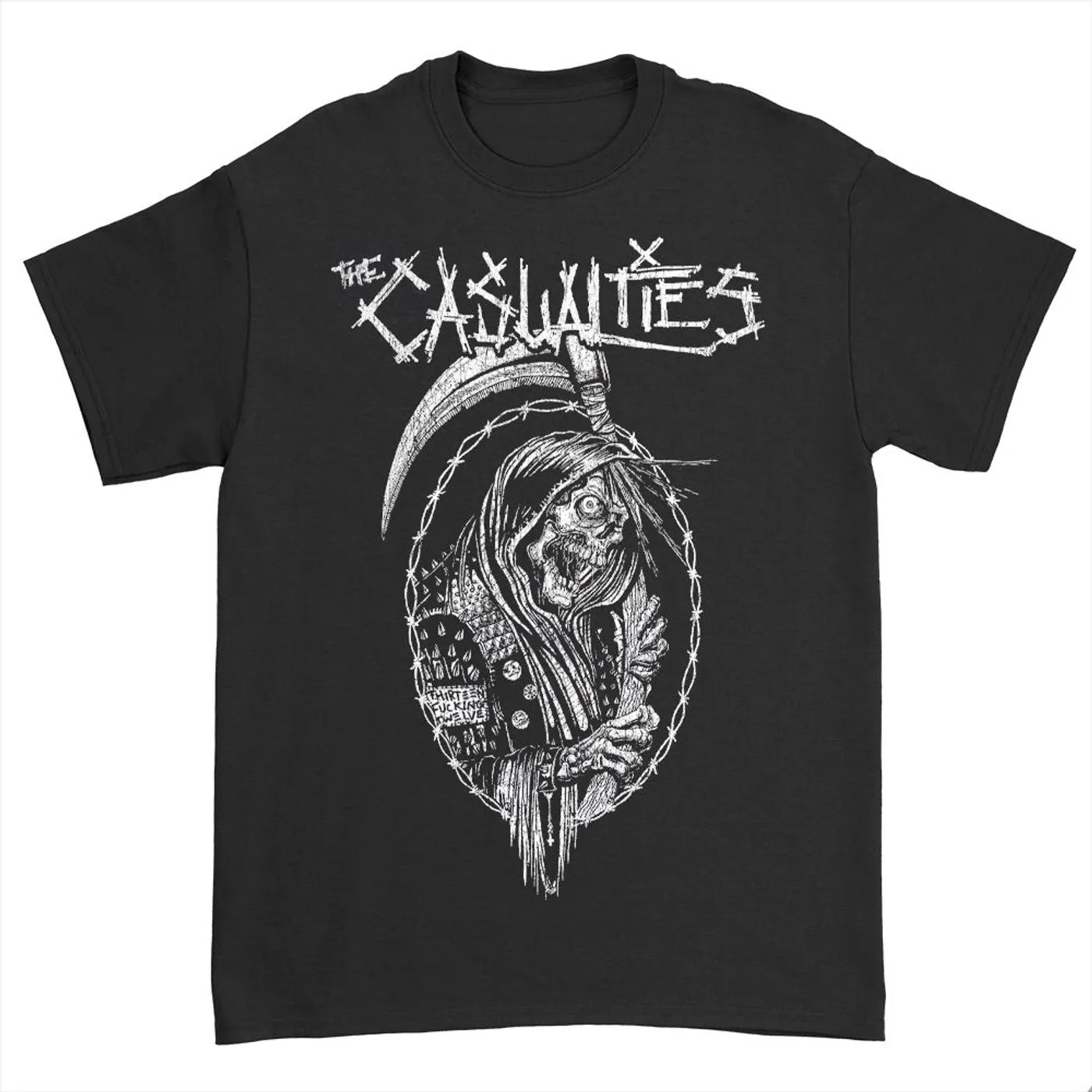 The Casualties Crust Reaper Tee (Black)