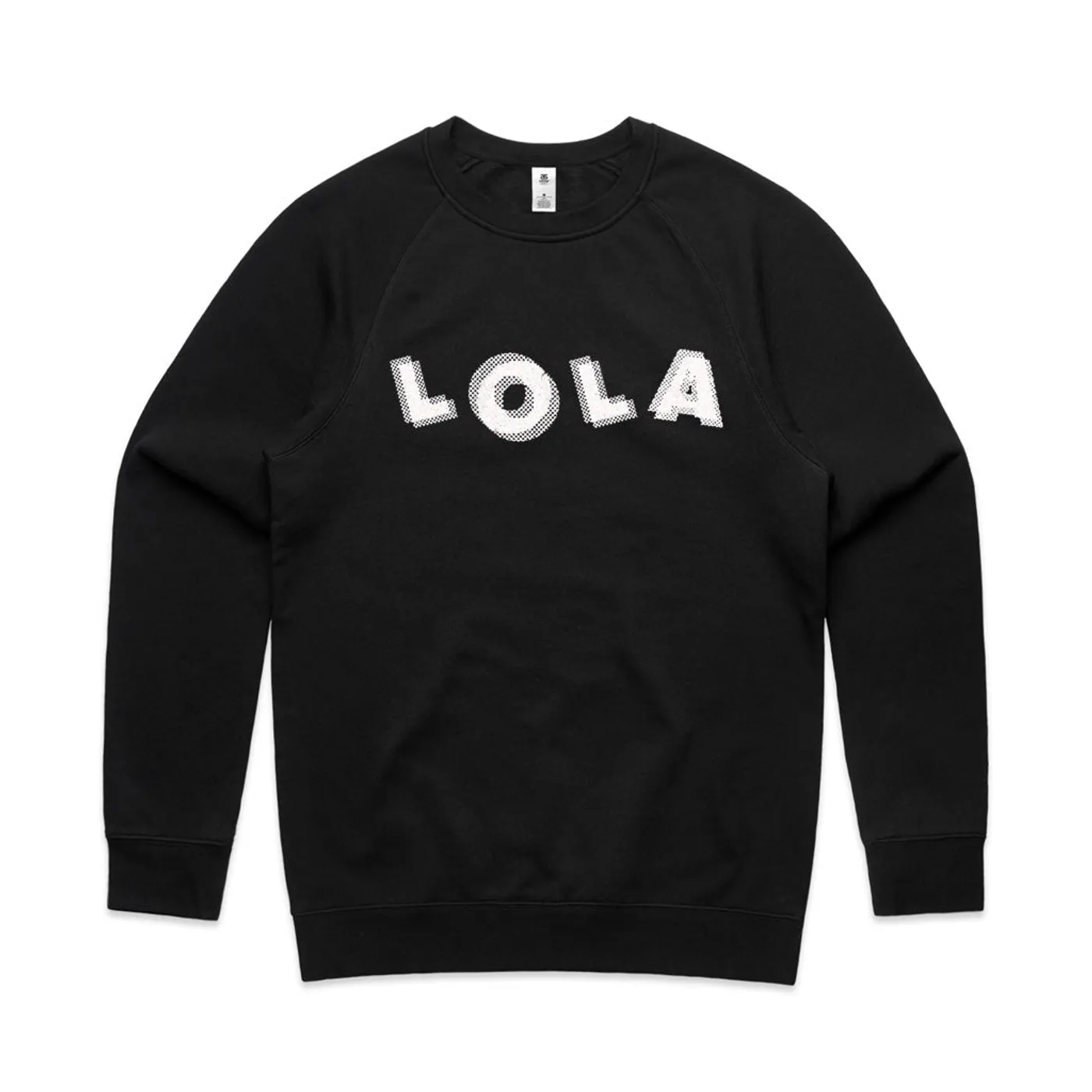 Lola Checker Logo Crewneck (Black)
