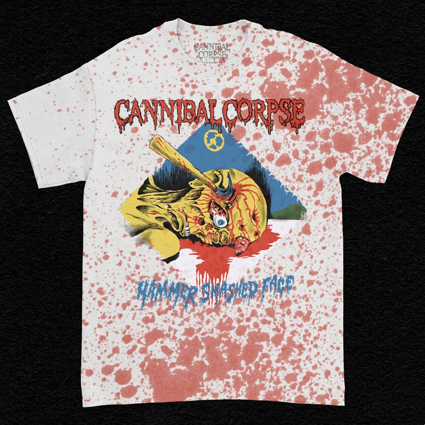 Cannibal Corpse Hammer Smashed Face T-Shirt (Blood Dye)
