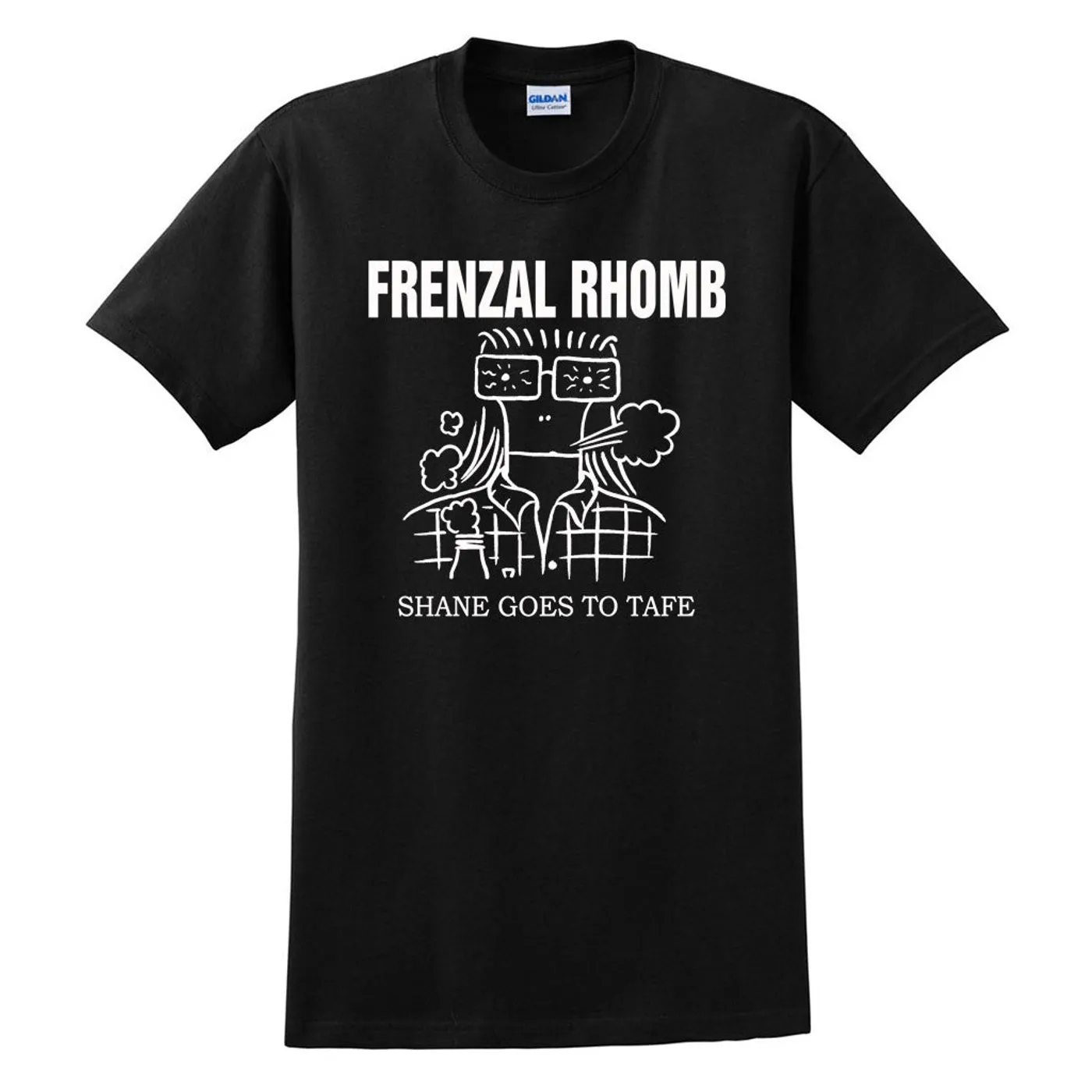 Frenzal Rhomb Shane Goes to Tafe T-Shirt (Black)