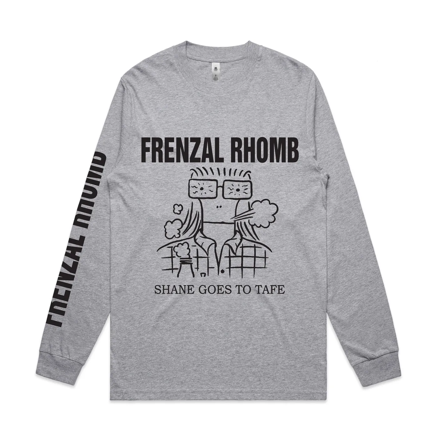 Frenzal Rhomb Shane Goes To Tafe Longsleeve (Grey Marle)