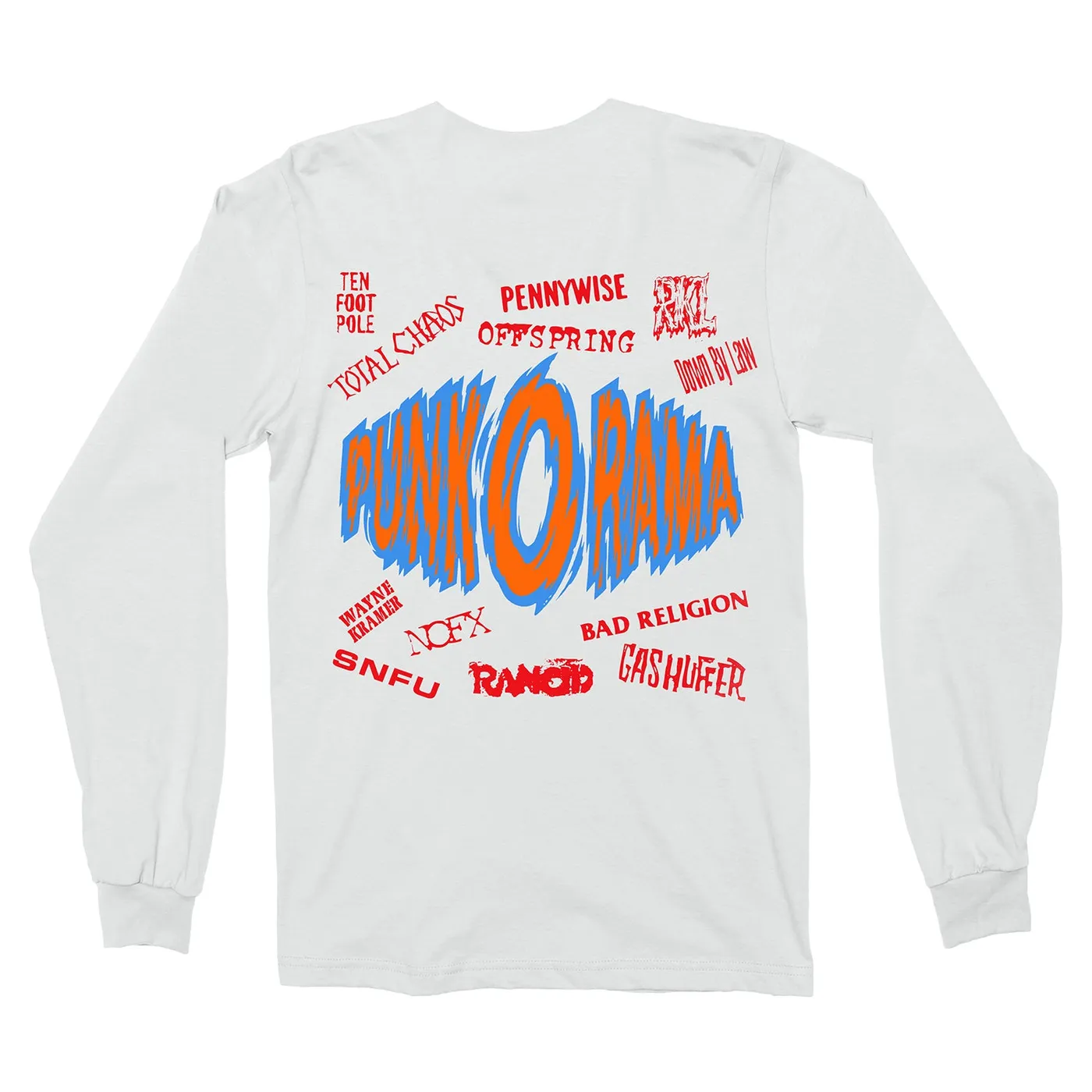 Punk O Rama Logo Longsleeve (White)