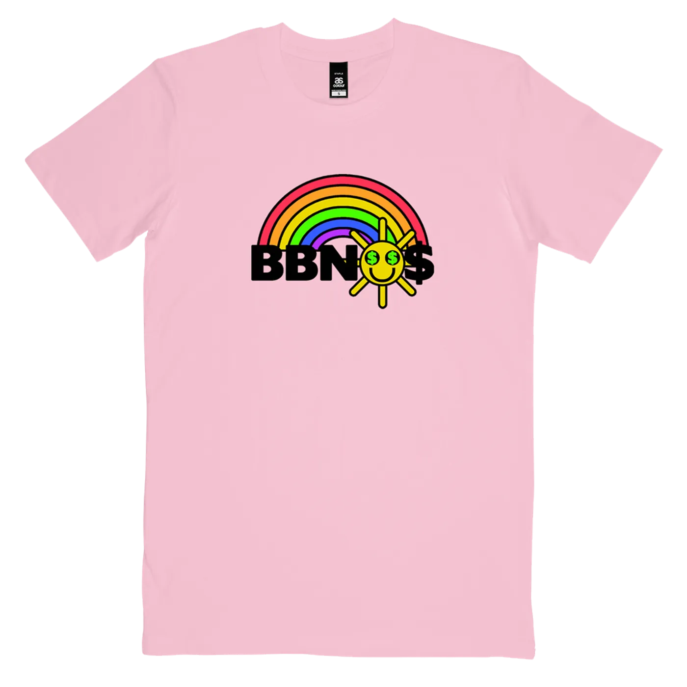 bbno$ Rainbow T-Shirt (Pink)