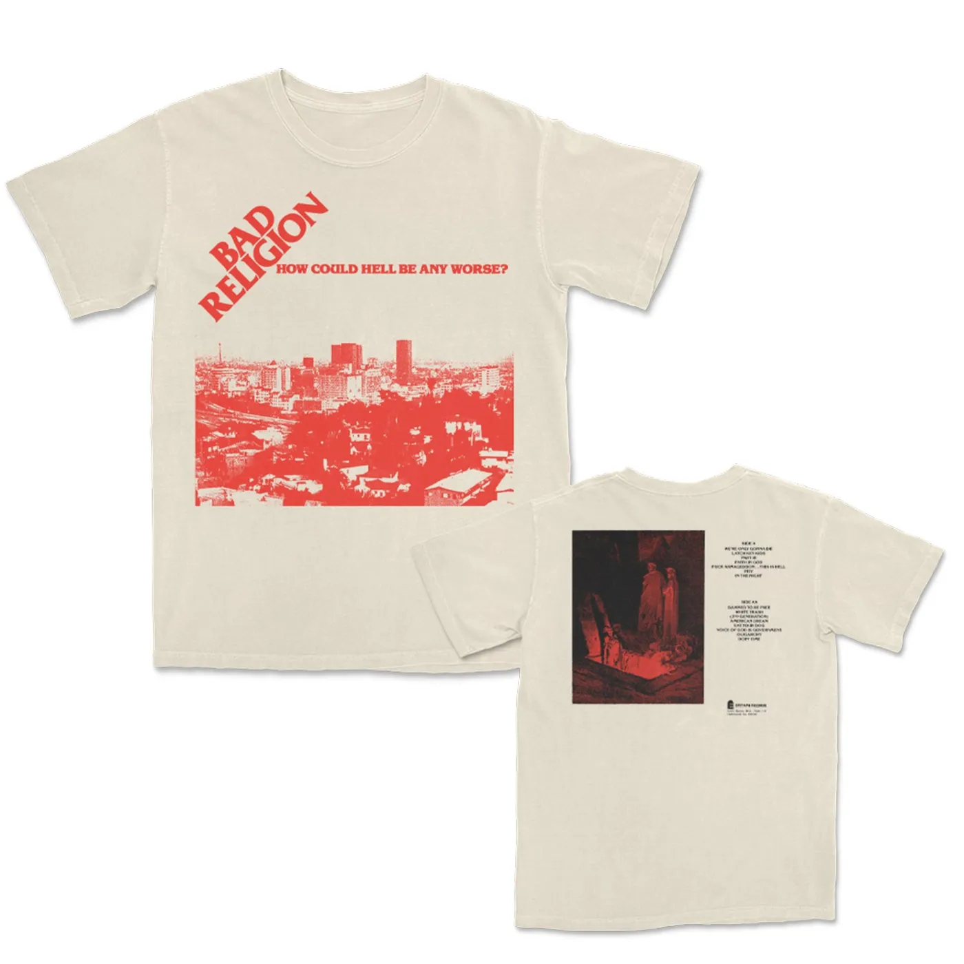 Bad Religion How Could Hell Be Any Worse? Tee (Ivory)