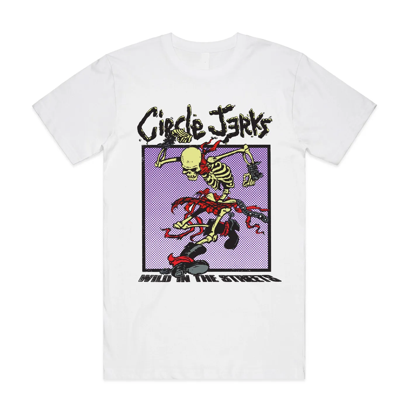 Circle Jerks Wild In The Streets World Tour Tee (White)