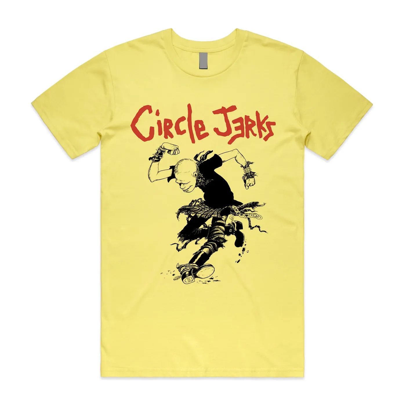 Circle Jerks Skankman Outline Tee (Cornsilk)