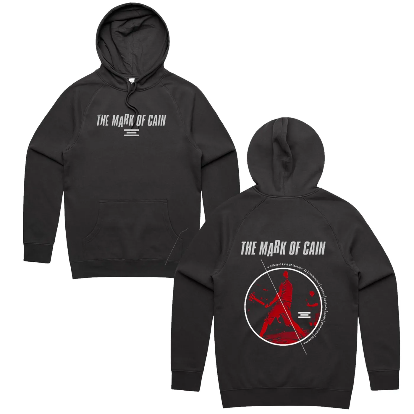 The Mark Of Cain A Different Kind Of Tension '22 Tour Hoodie (Coal)