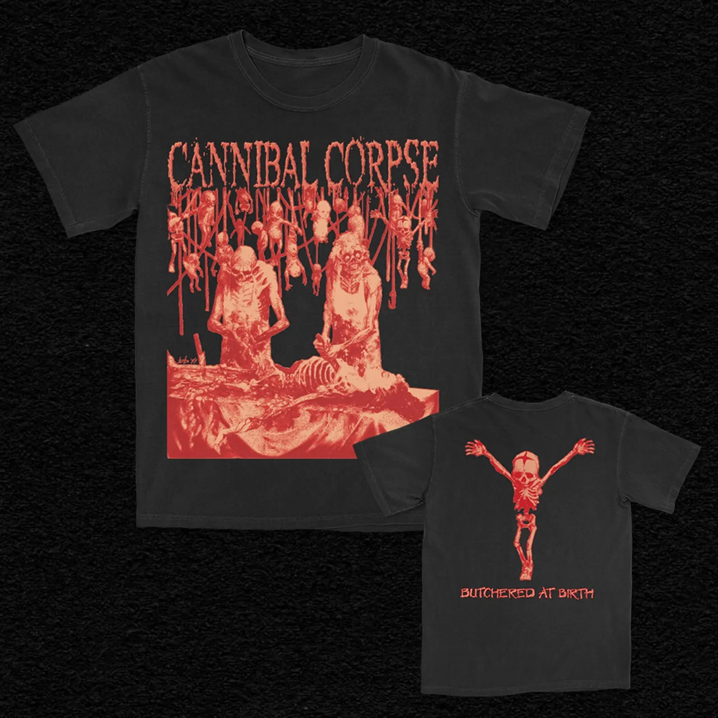 Cannibal Corpse Butchered At Birth Boot T-Shirt (Black)