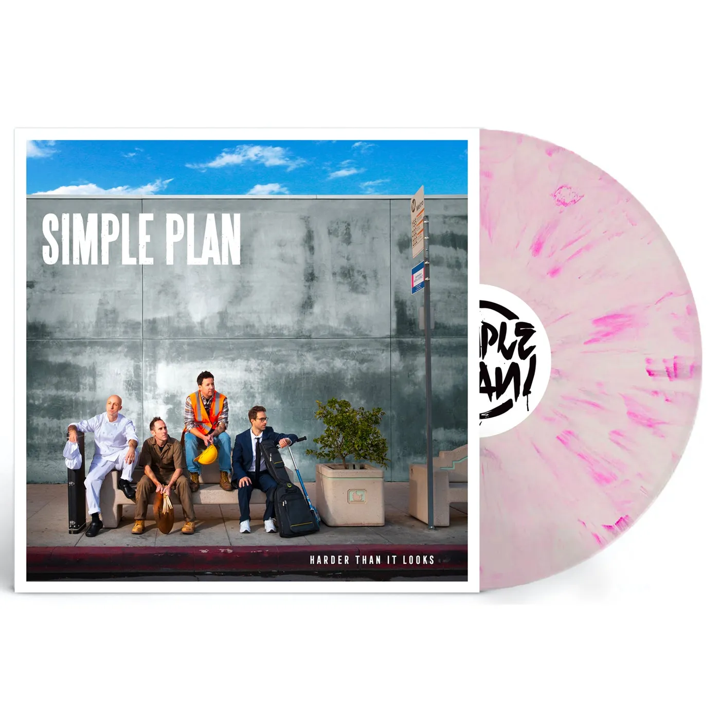 Simple Plan Harder Than It Looks LP (Indie Exclusive - Pink Marbled Vinyl)