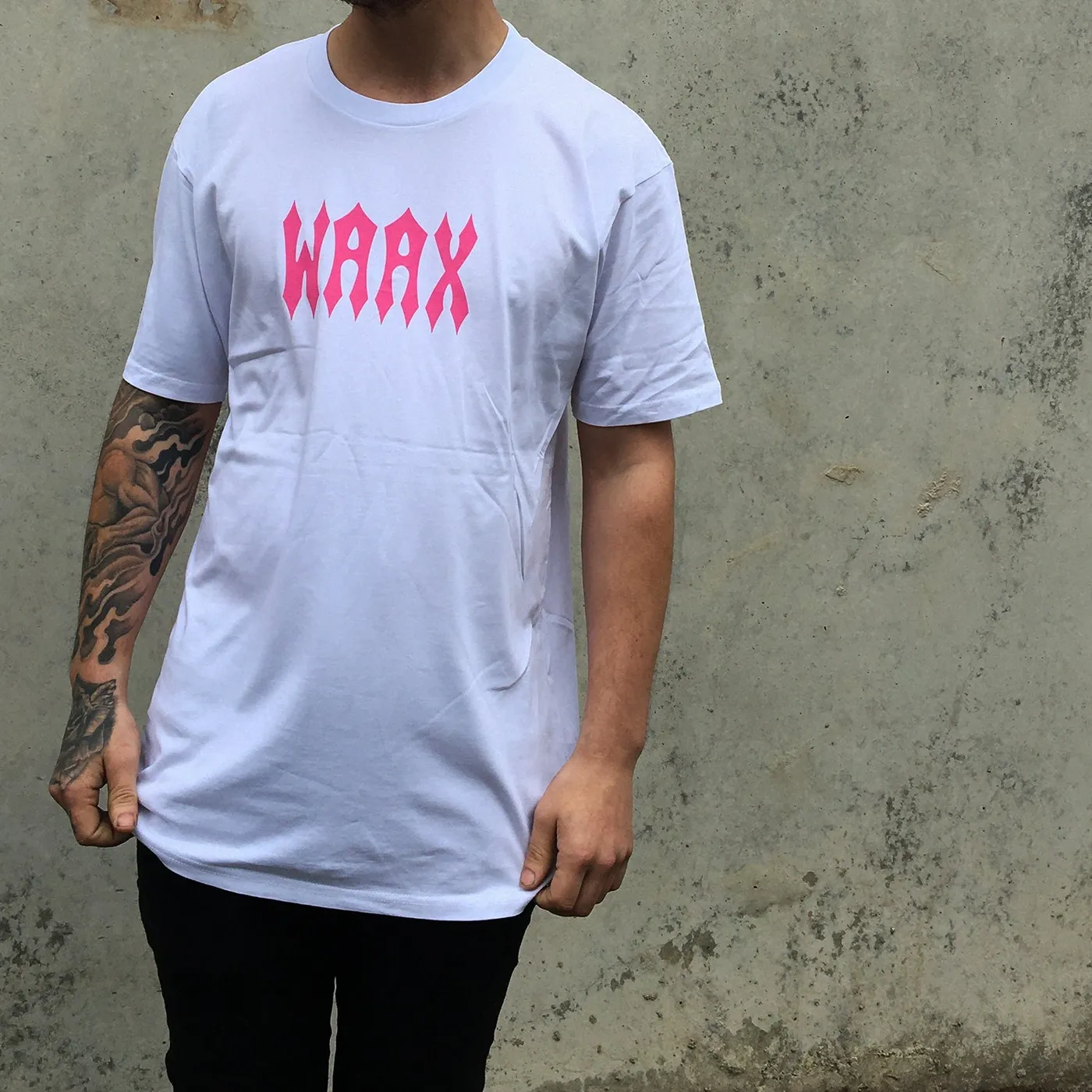 WAAX Dumpster Fire T-Shirt (White)
