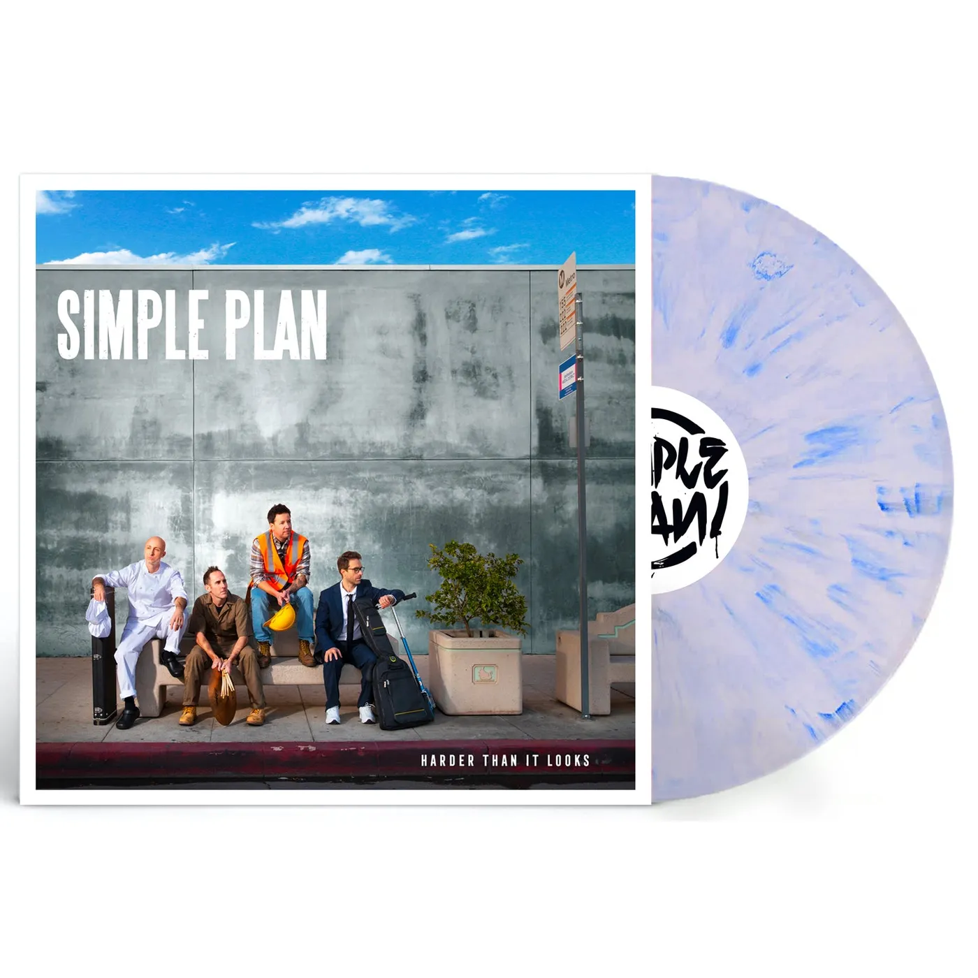 Simple Plan Harder Than It Looks LP (Blue Marbled Vinyl)