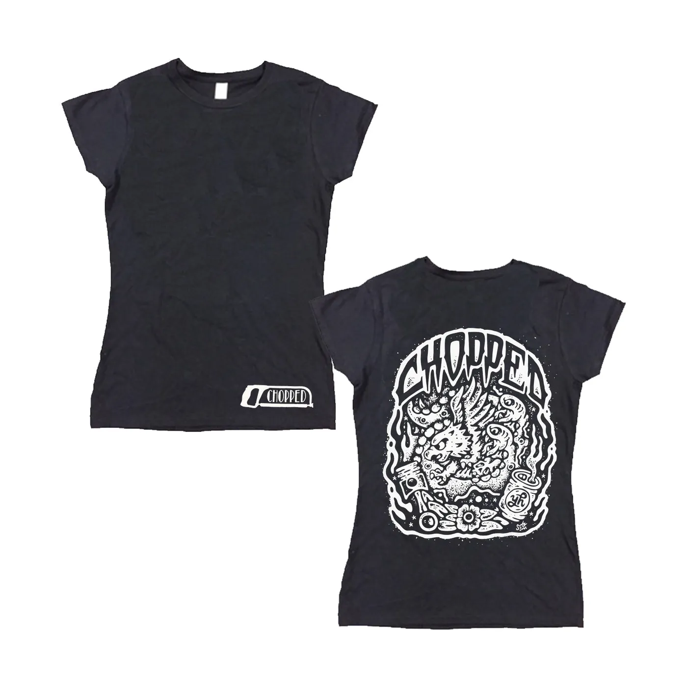 Chopped Cut Snake Womens Tee