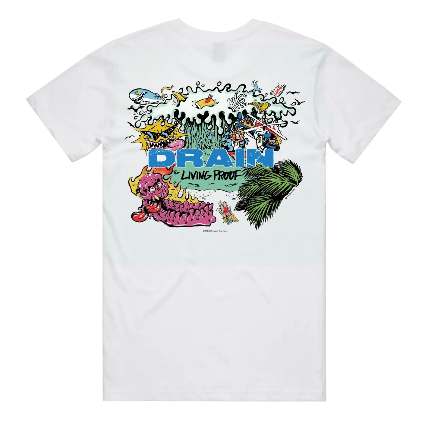 DRAIN Living Proof T-Shirt (White)