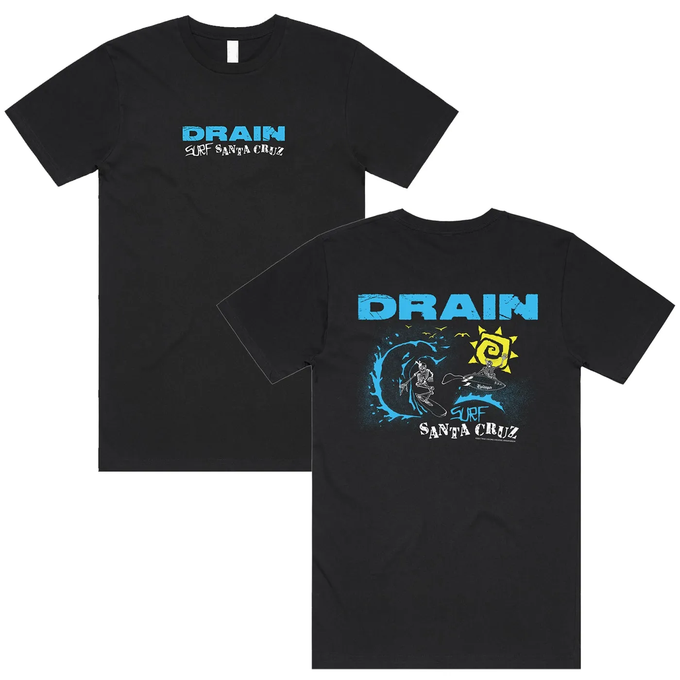 DRAIN Surf Santa Cruz T-Shirt (Black)