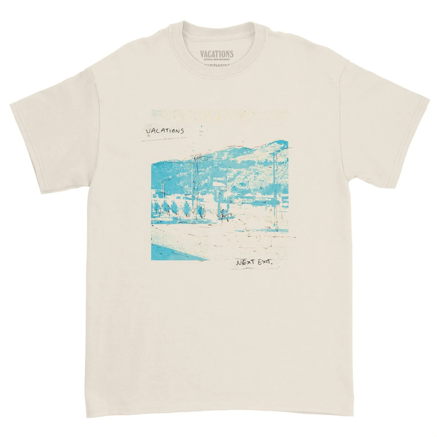 Vacations Next Exit Tee (Natural)
