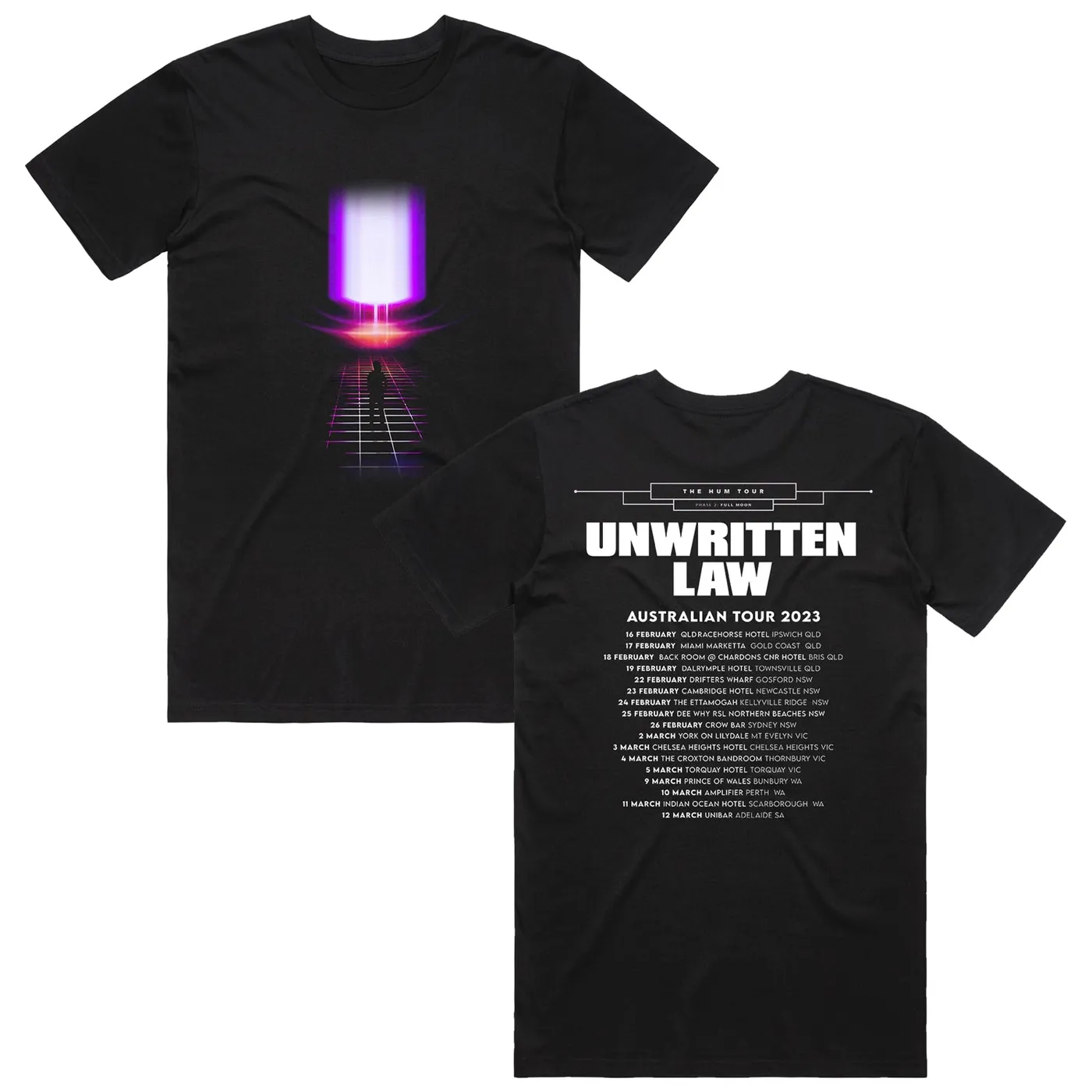 Unwritten Law The Hum Tour T-Shirt (postponed version)