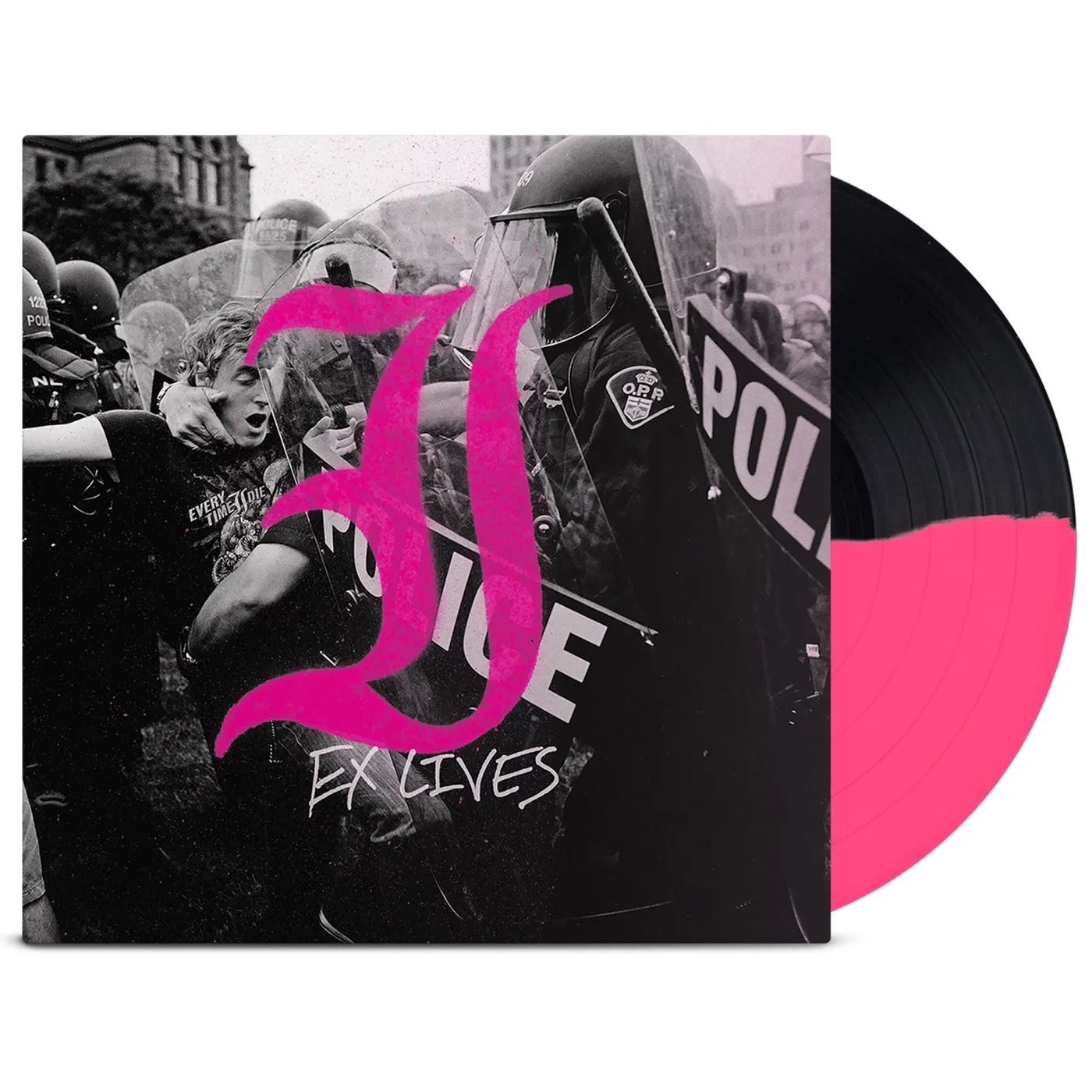 Every Time I Die Ex Lives LP (Hot Pink & Black Half & Half Vinyl)