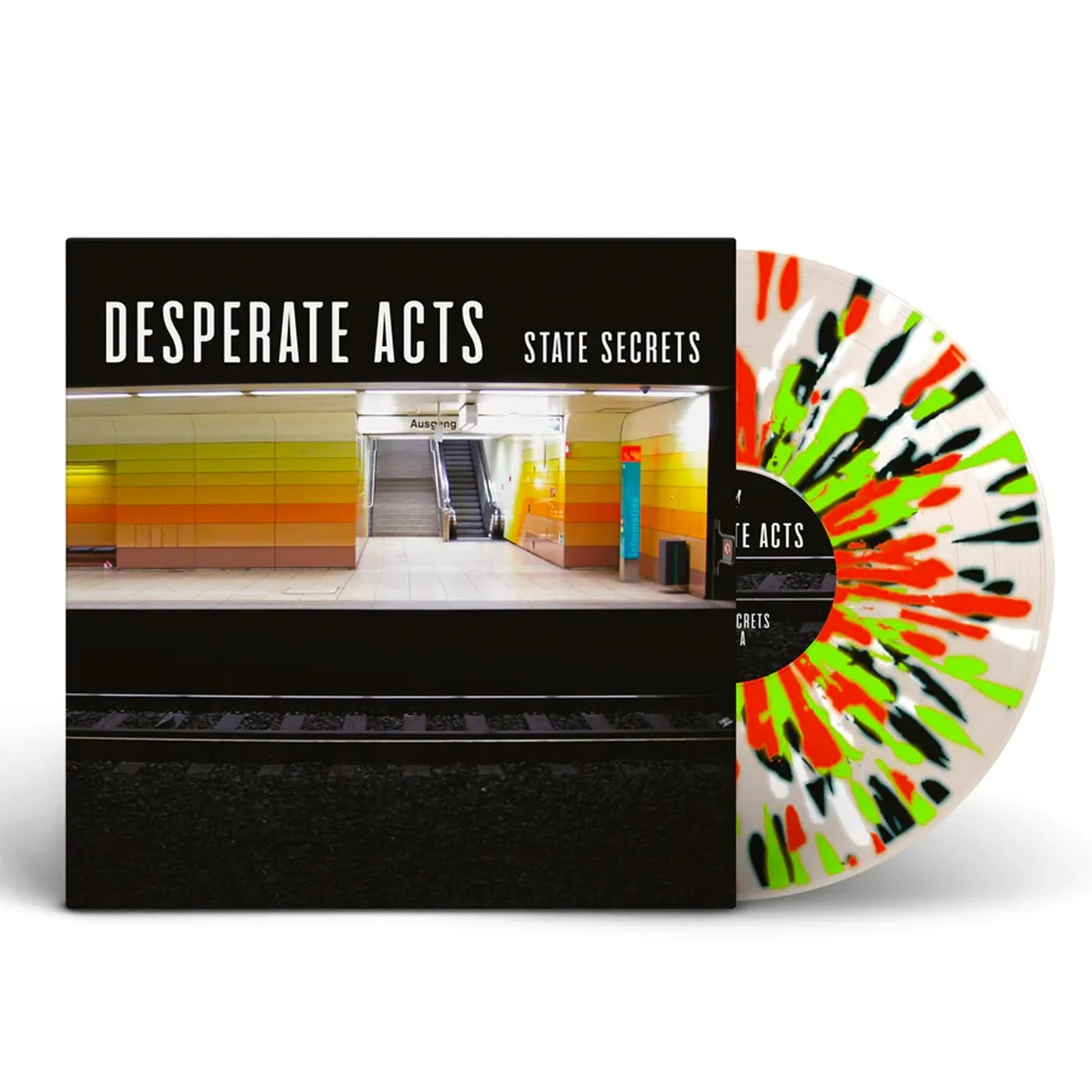 Desperate Acts State Secrets LP (Clear w/Splatter Vinyl)