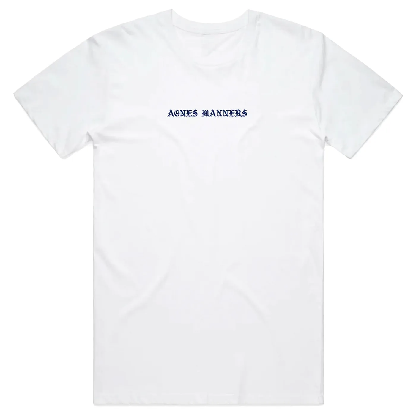 Agnes Manners Blue Letter Tee (White)