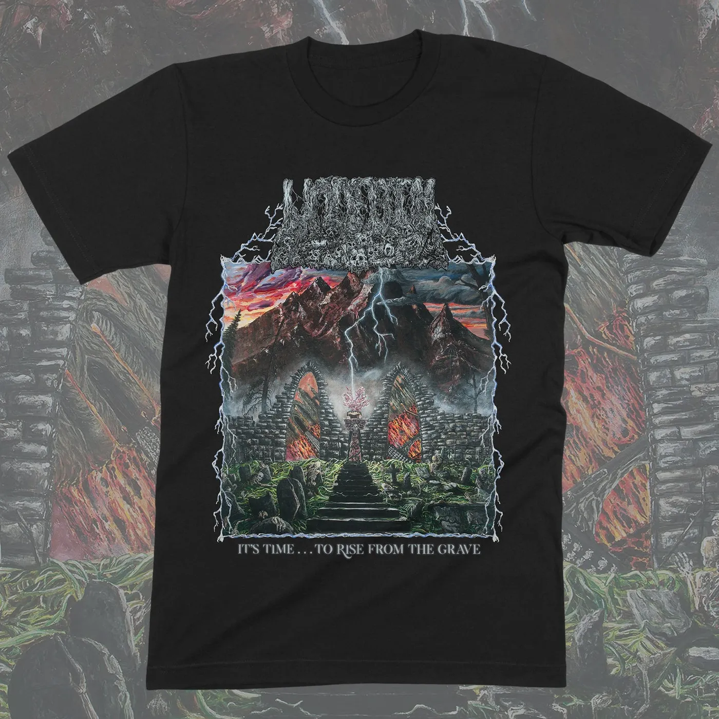 Undeath It's Time... To Rise From The Grave T-Shirt (Black)
