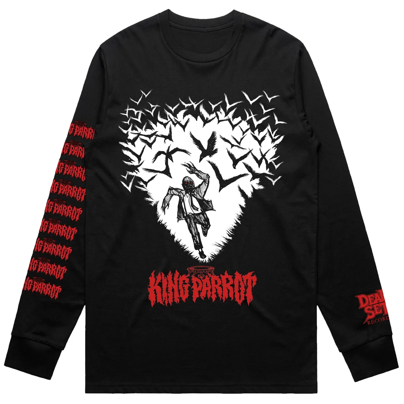 King Parrot Bird Flock Longsleeve (Black)