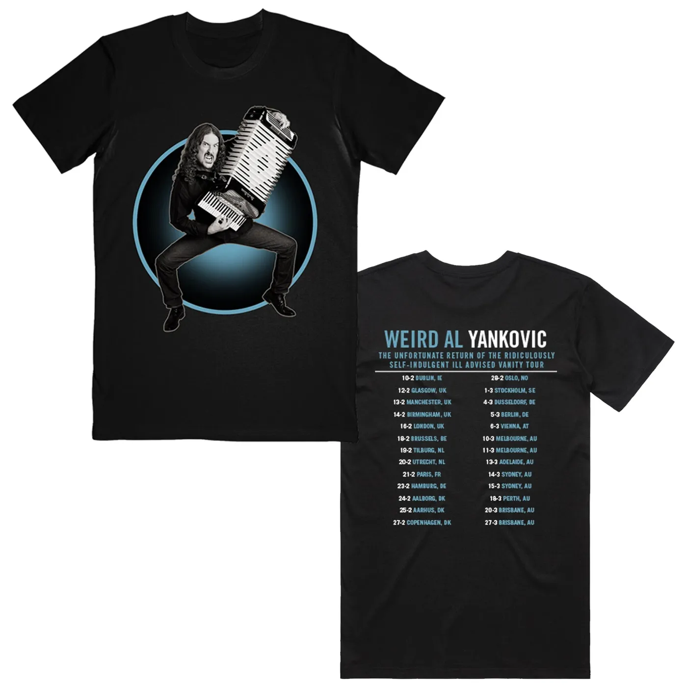 "Weird Al" Yankovic Accordion 2023 Tour Tee (Black)
