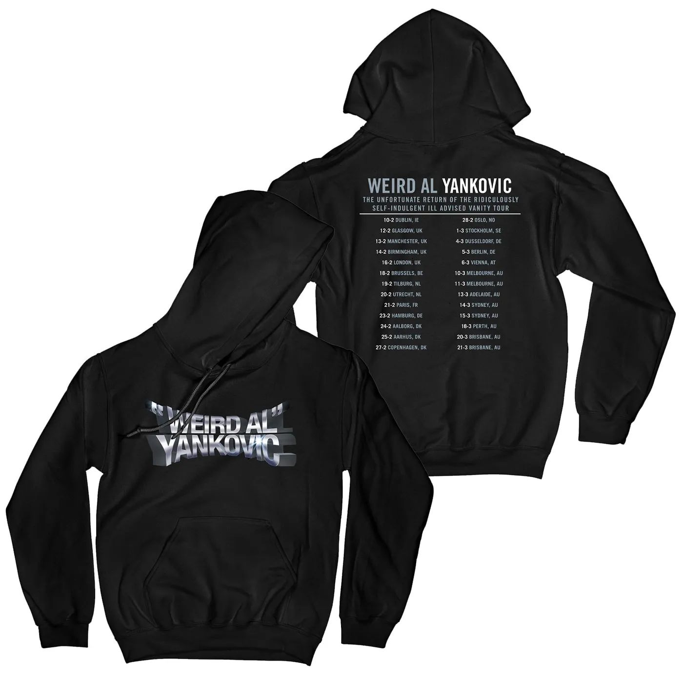 "Weird Al" Yankovic 2023 Tour Dates Hoodie (Black)