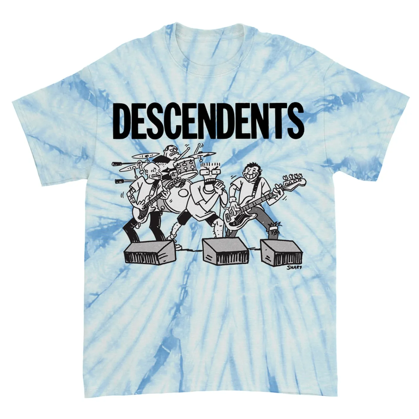 Descendents Live Cartoon Spider Dye Tee (Baby Blue)