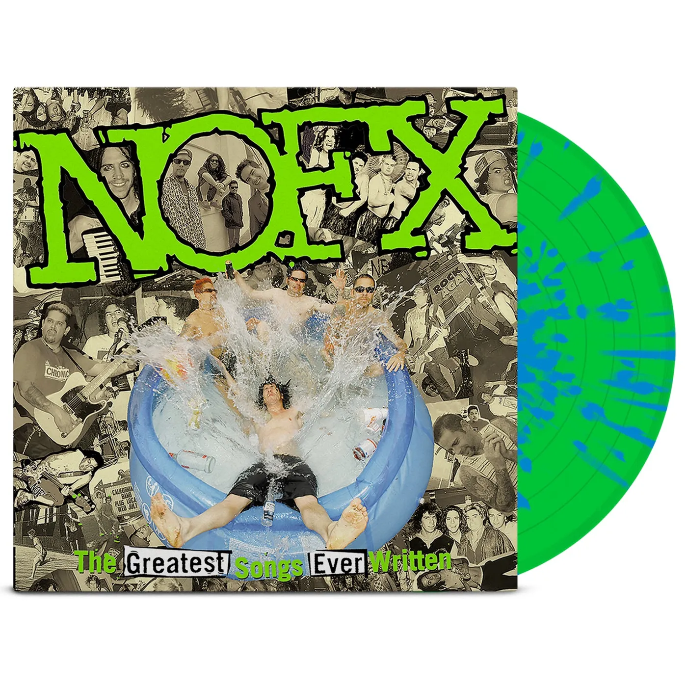 NOFX The Greatest Songs Ever Written (By Us) 2LP (Spring Green w/ Sky Blue Splatter Vinyl)