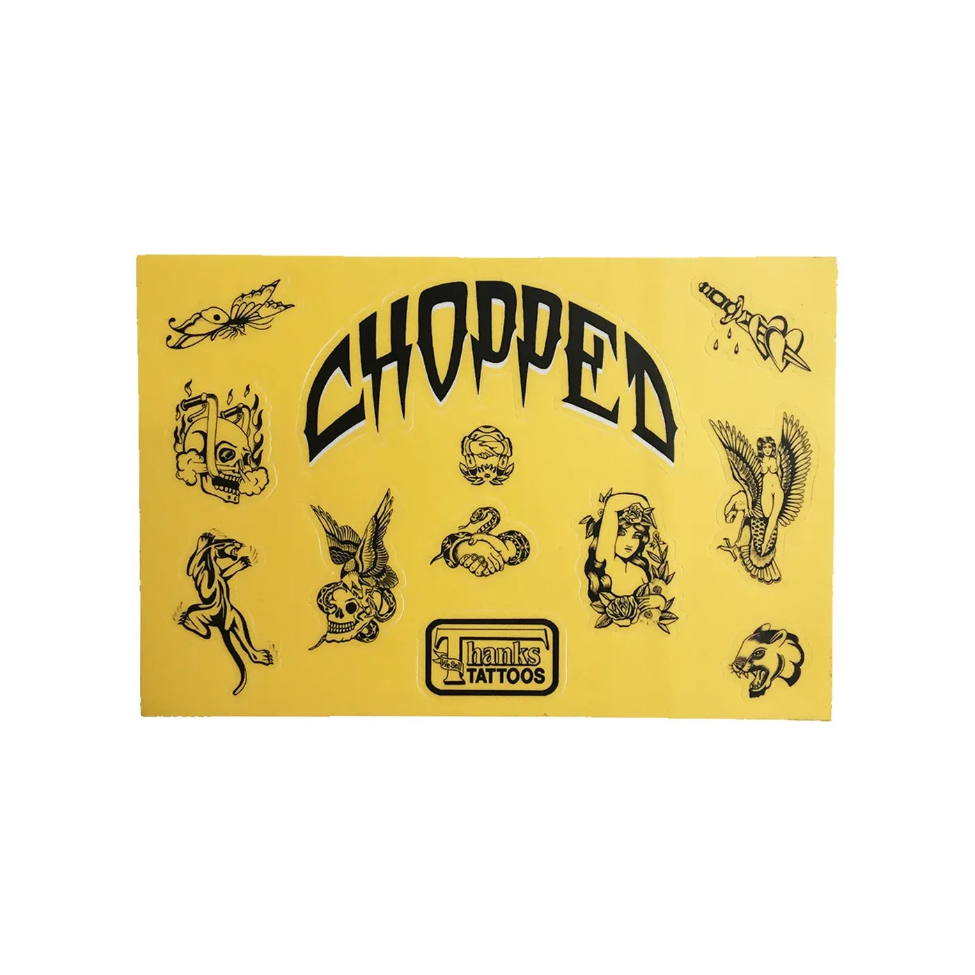 Chopped Tattoo Mini Sticker Sheet