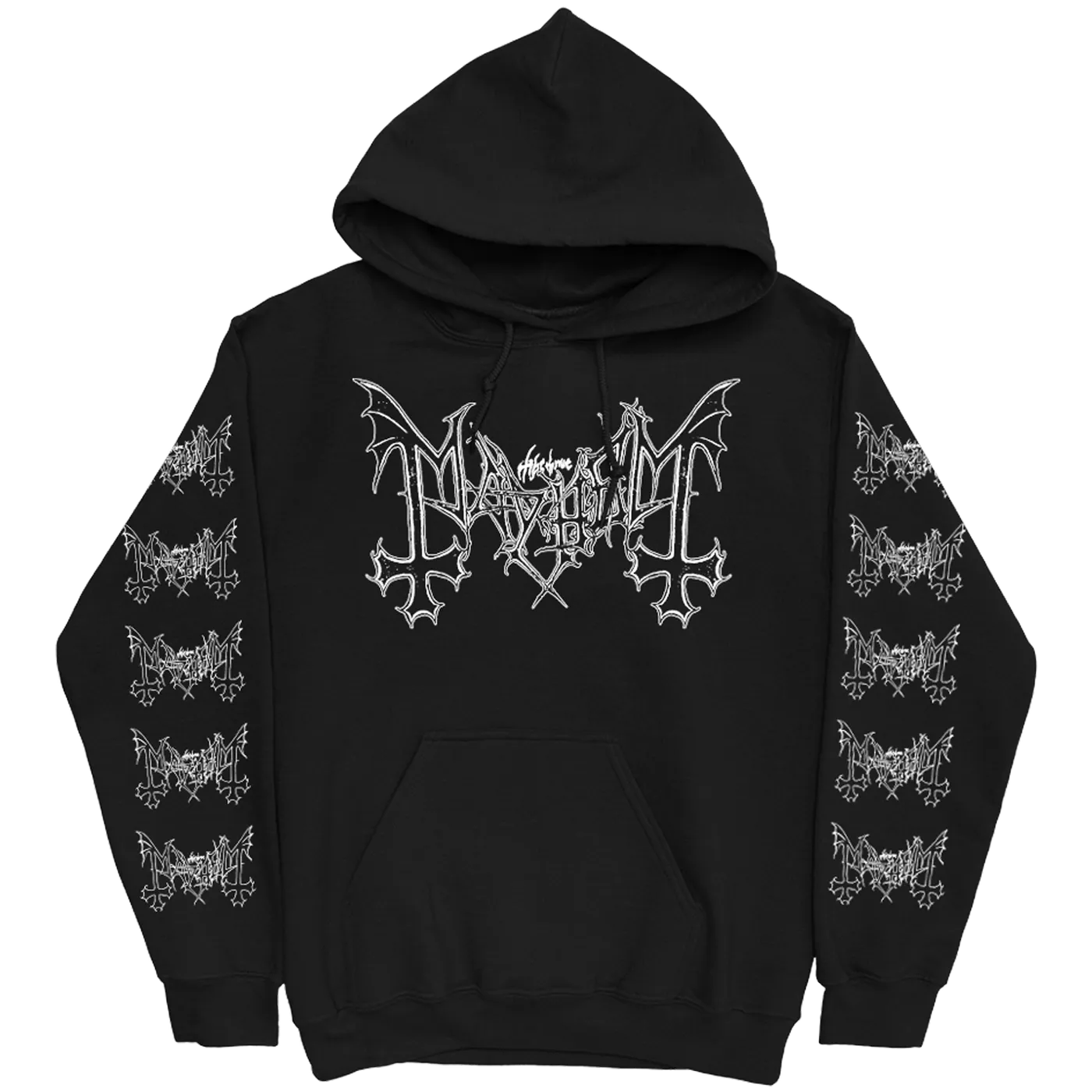 Mayhem Logo Pullover Hoodie (Black)