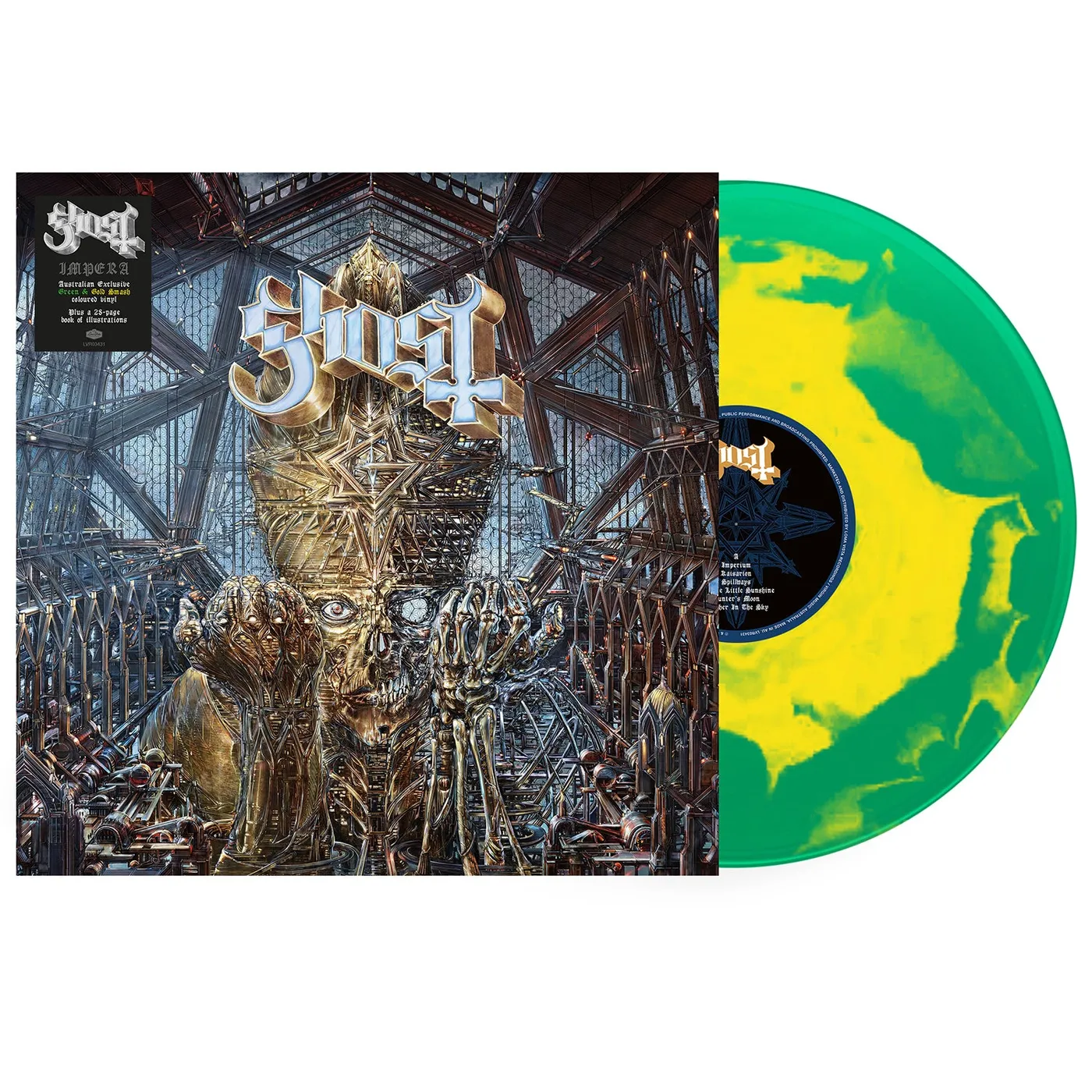 Ghost IMPERA LP (Green & Gold Smash Australian Tour Exclusive Vinyl)