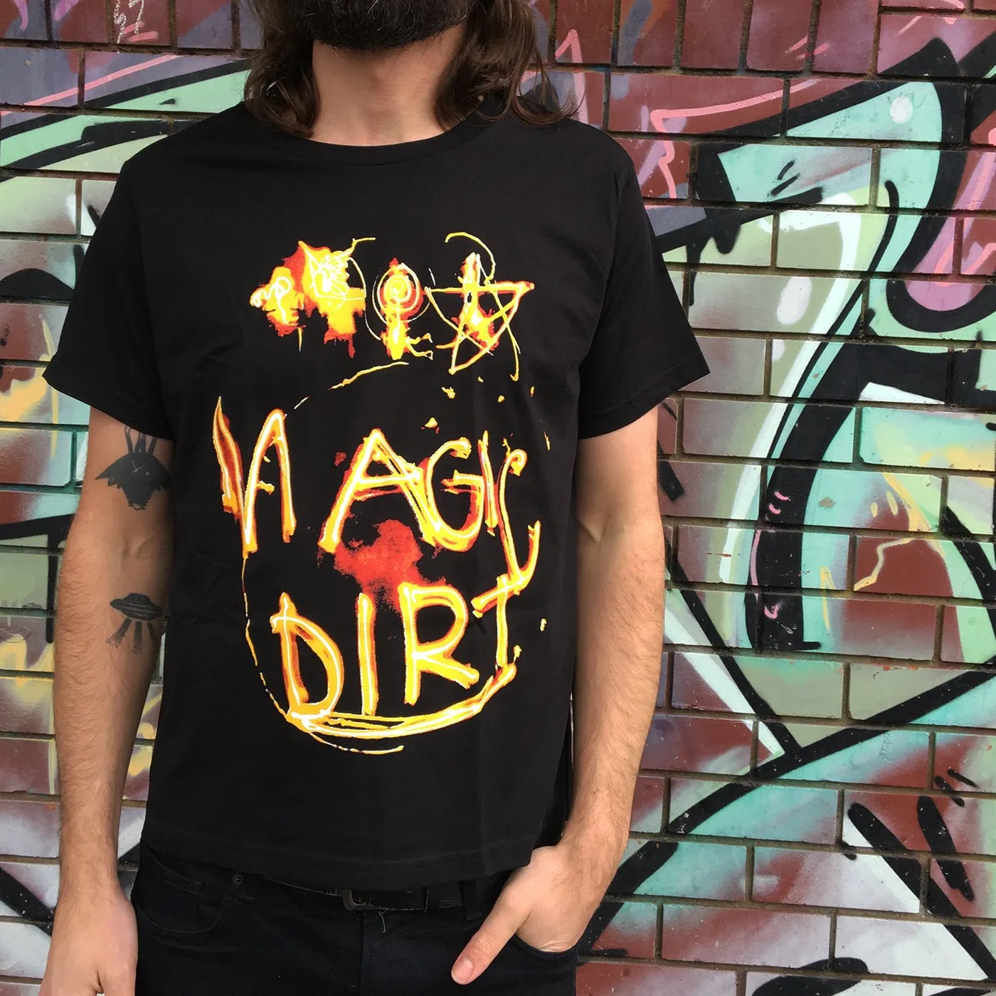 Magic Dirt Friends In Danger T-Shirt (Black)
