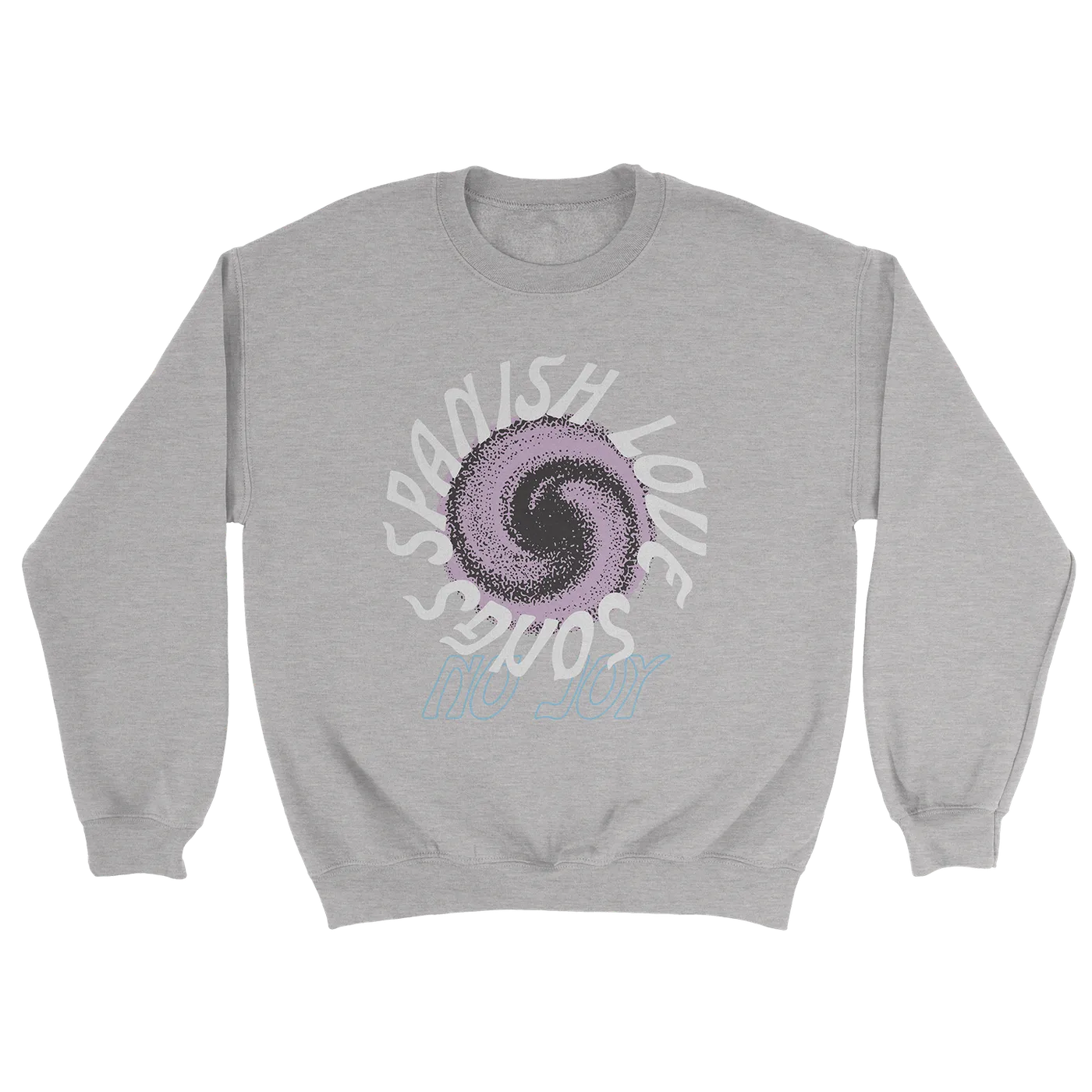 Spanish Love Songs Swirl Crewneck Sweatshirt (Grey Marle)