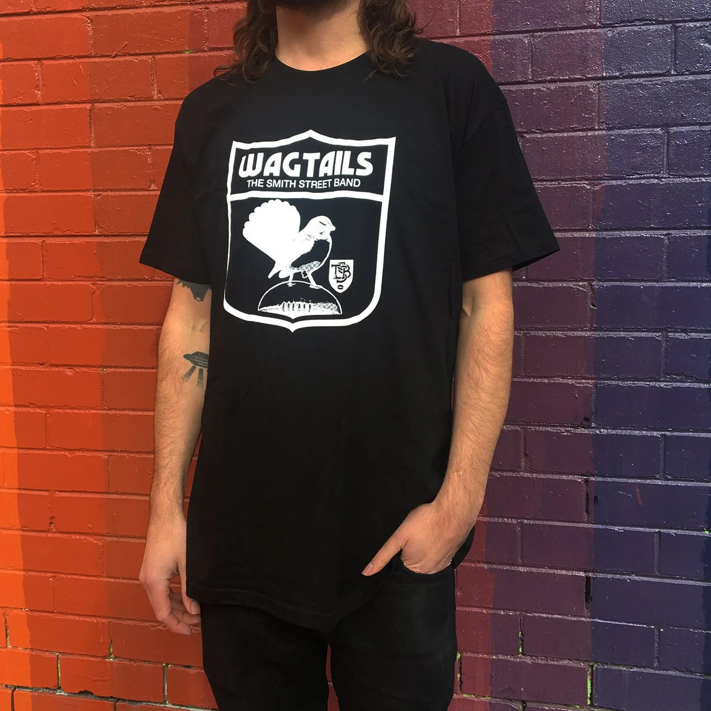 The Smith Street Band Wagtails Tee (Black w/ White Print)