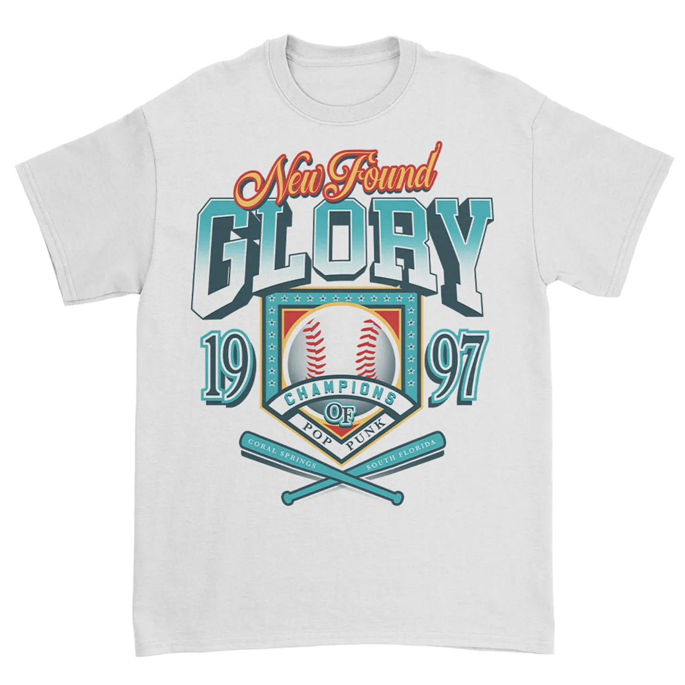 New Found Glory Champions of Pop-Punk T-Shirt (White)