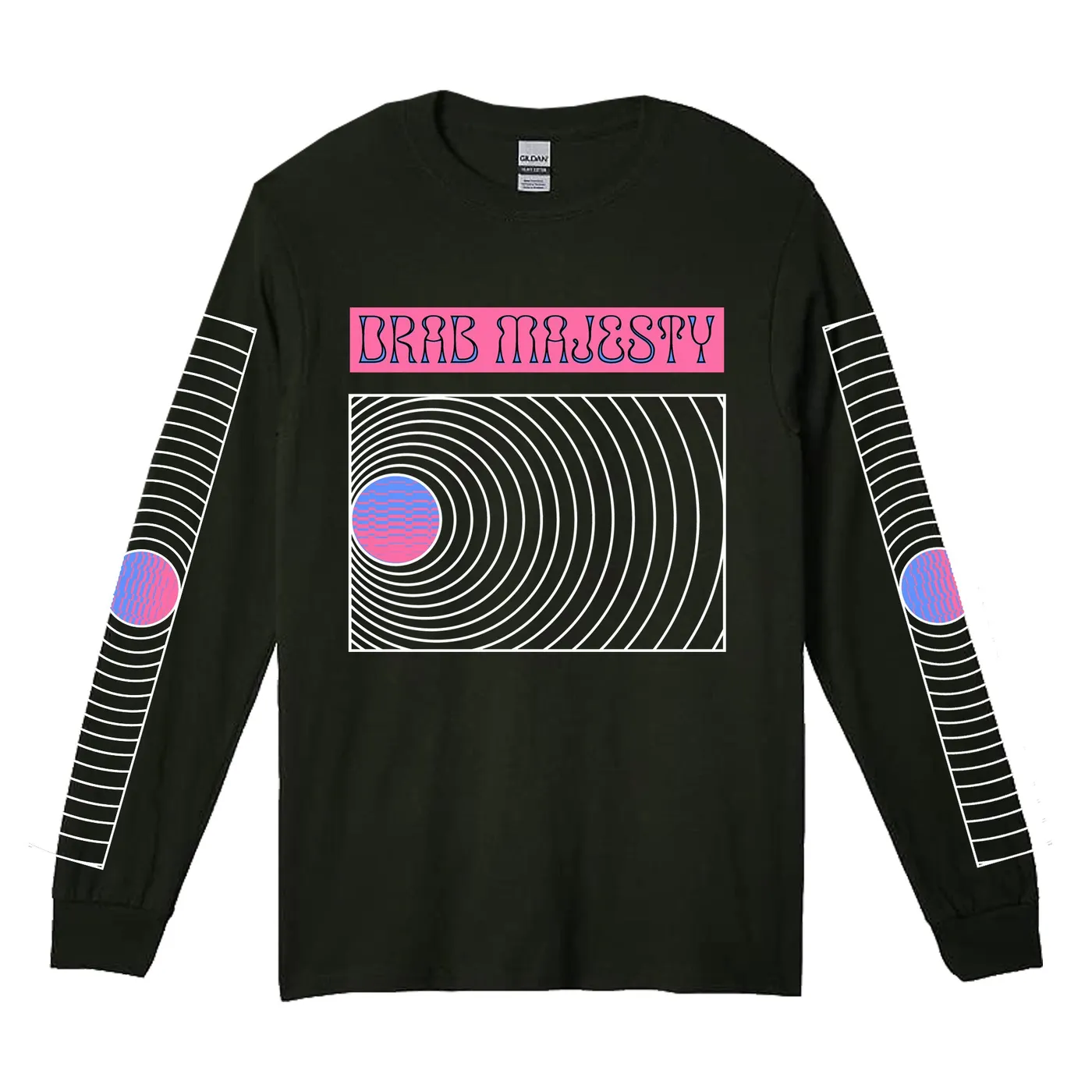 Drab Majesty Soundwaves Longsleeve (Black)