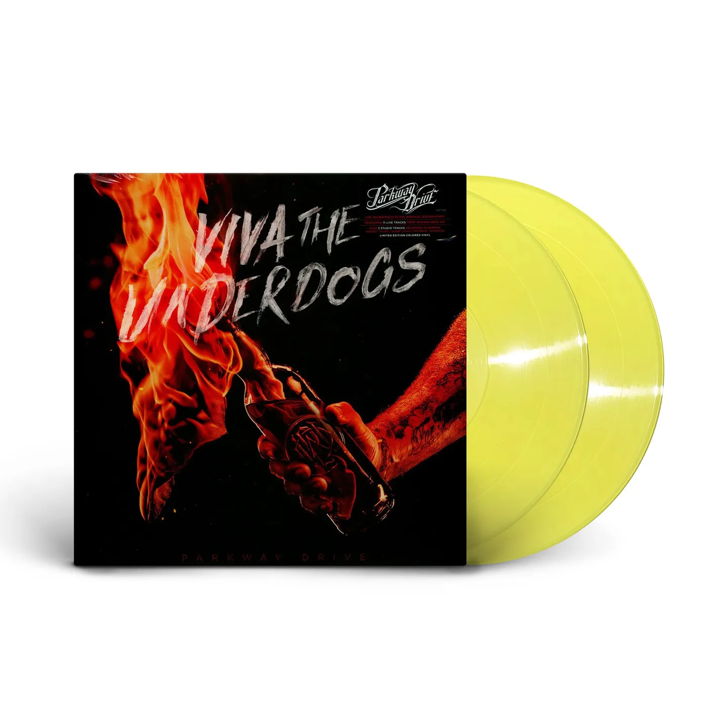 Parkway Drive Viva The Underdogs 2LP (Transparent Yellow Vinyl)