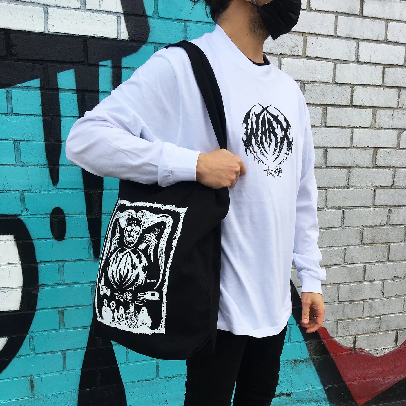 WAAX Old School Death Metal Tote Bag