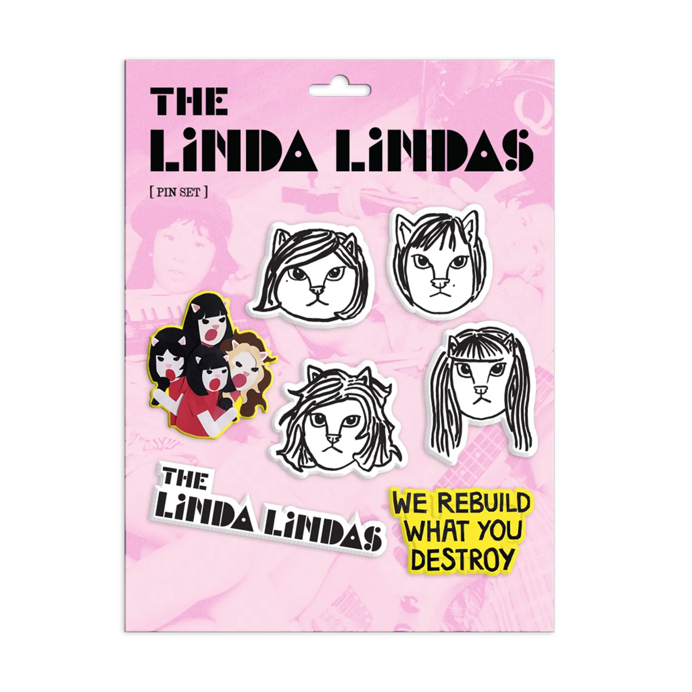 The Linda Lindas Enamel Pin Set