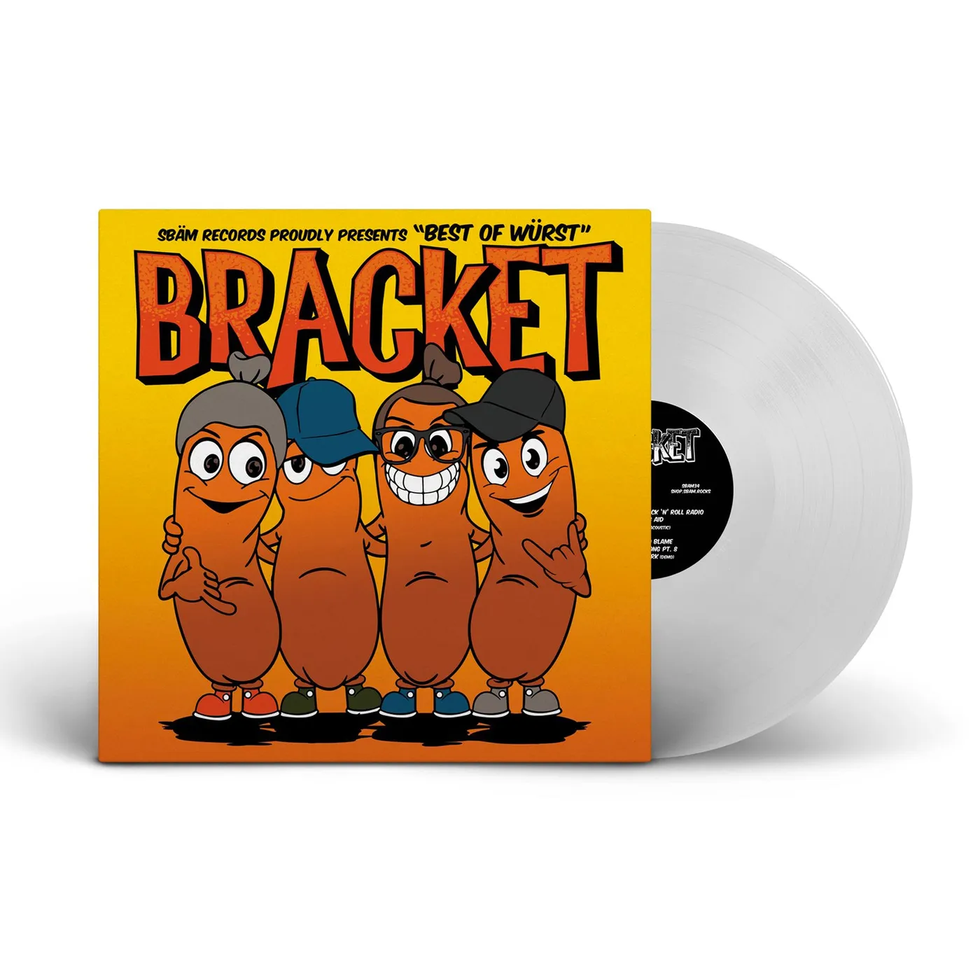 Bracket Best of the Wurst LP (White) (Vinyl)