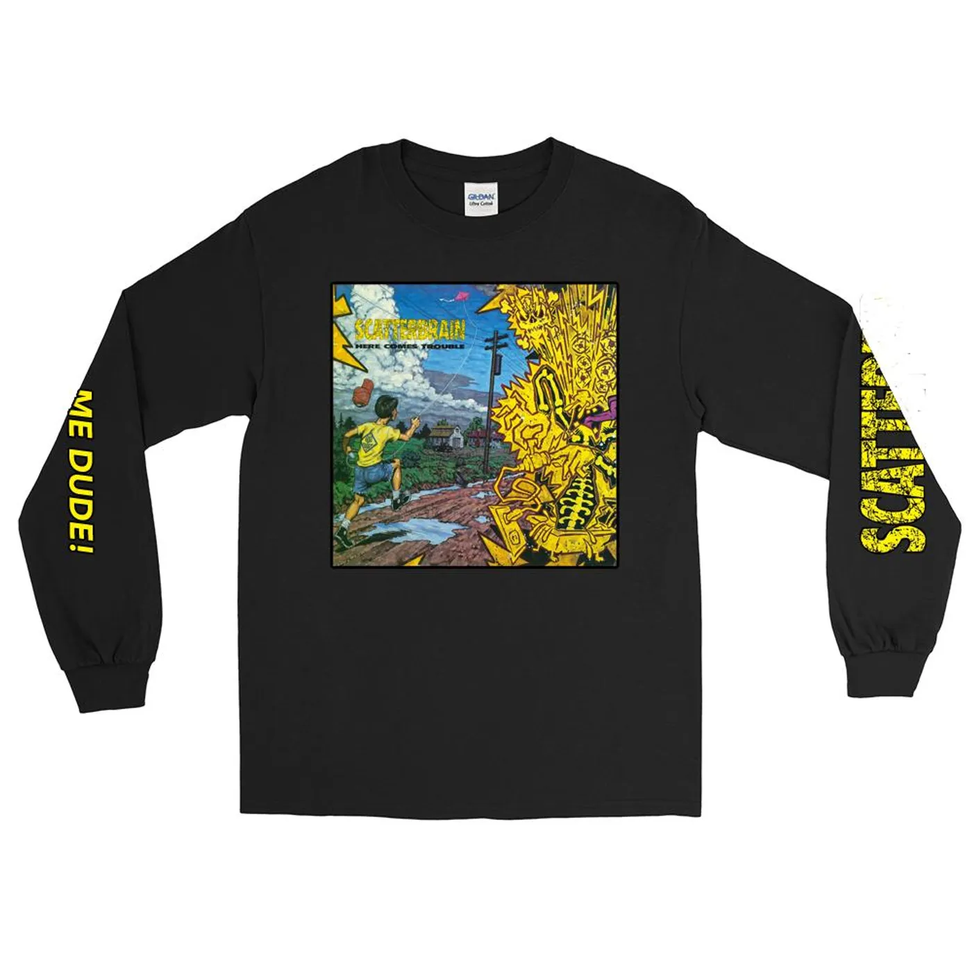 Scatterbrain Here Comes Trouble Longsleeve (Black)