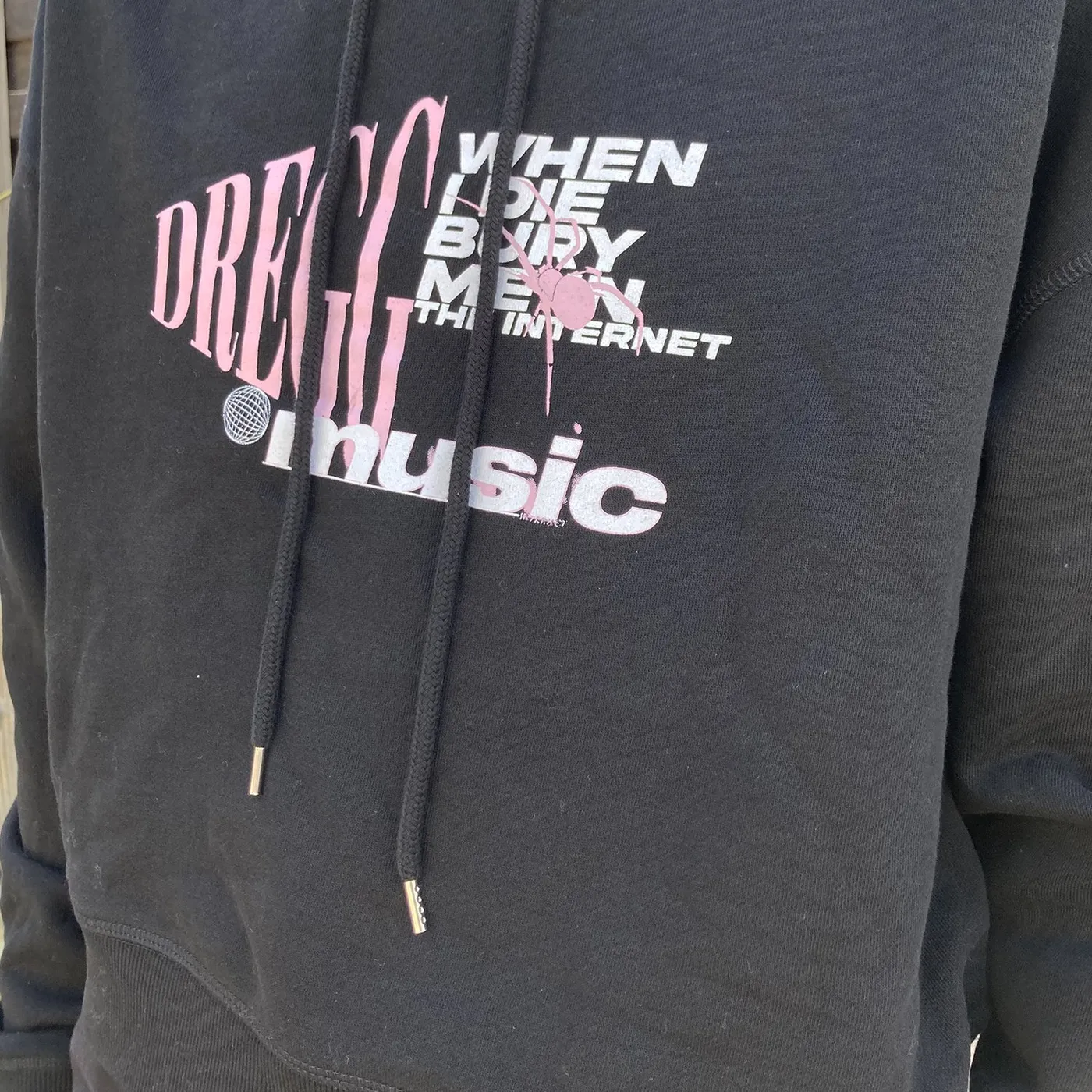 DREGG Bury Me Cropped Hoodie (Black)