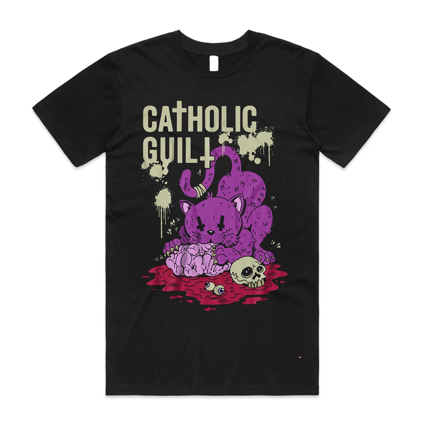 Catholic Guilt Lucy Furr Zombie T-Shirt (Black)