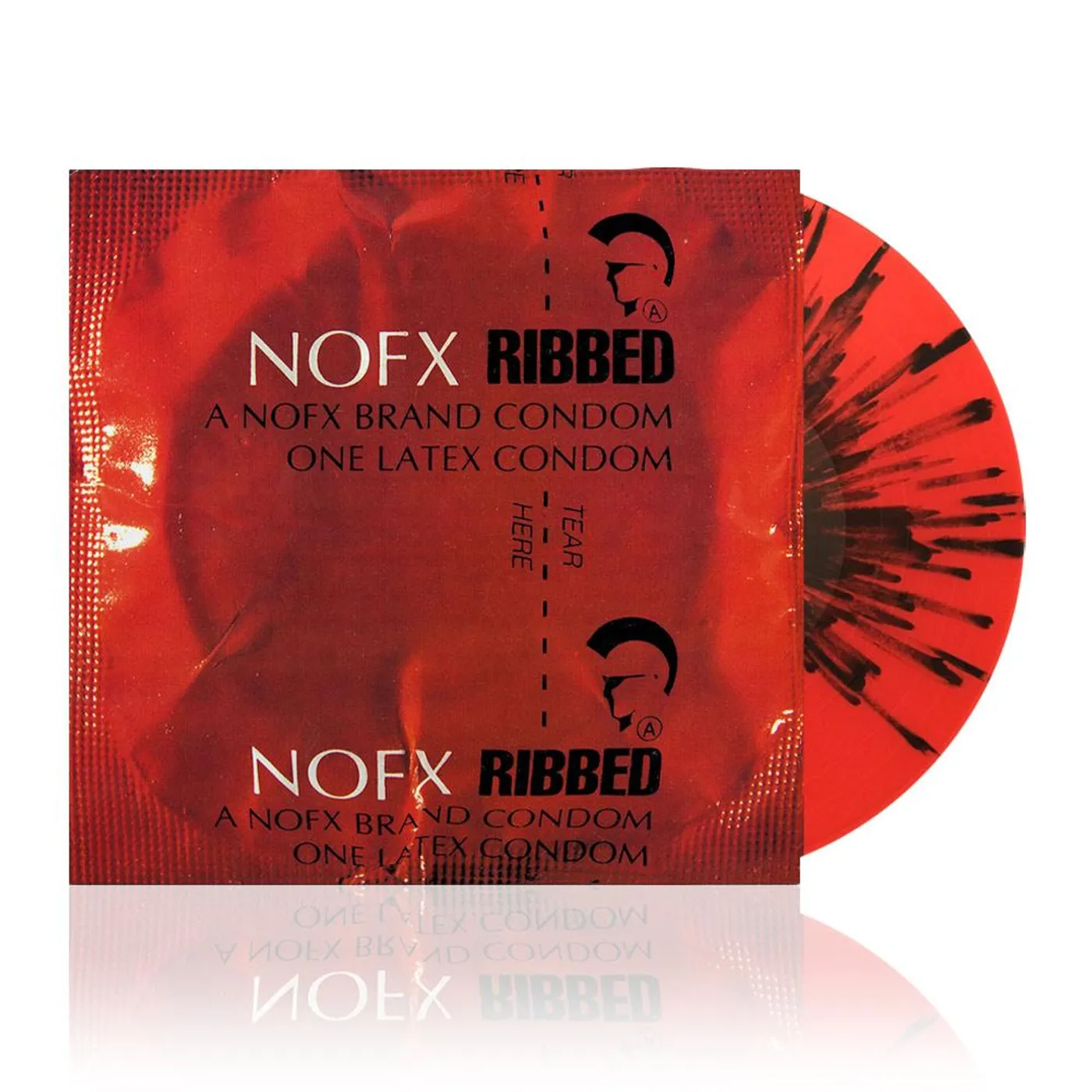 NOFX Ribbed 30th Anniv. LP (Red w/ Black Splatter Vinyl)
