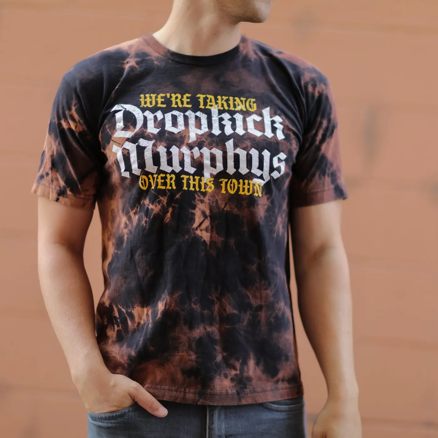 Dropkick Murphys Bats! Dyed T-Shirt (Bleach Dye)