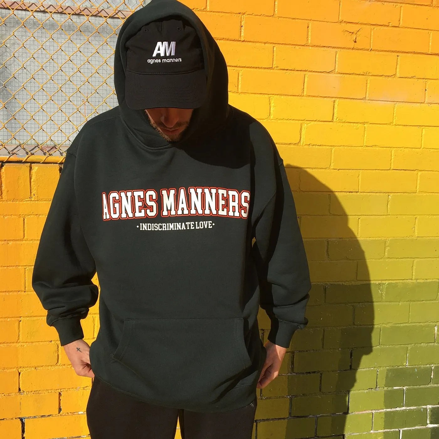 Agnes Manners Indiscriminate Love Hoodie (Pine Green)