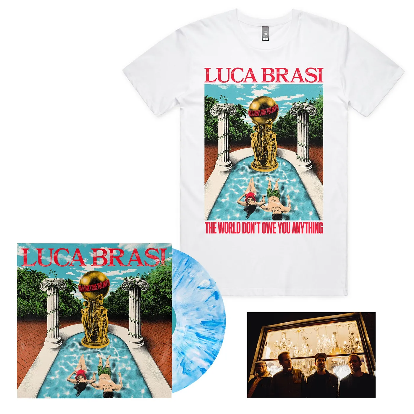 Luca Brasi TWDOYA Vinyl (Pool Water Blue) + Tee