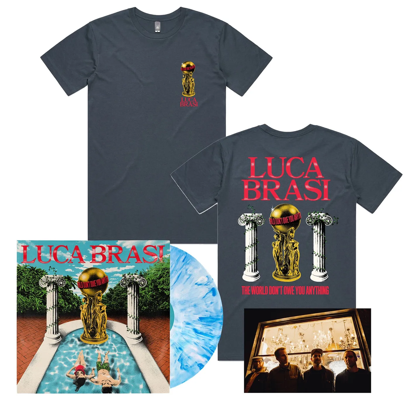 Luca Brasi TWDOYA Vinyl (Pool Water Blue) + Tee