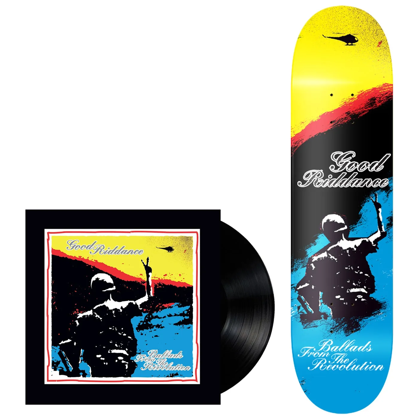 Good Riddance Ballads from the Revolution 25th Anniv. LP (Colour Vinyl) + Skate Deck